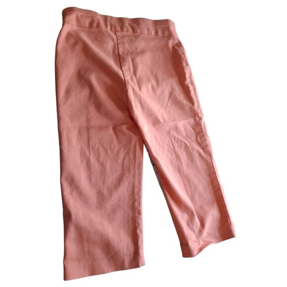 Croft & Barrow Effortless Stretch Capri Pants Womens Size 6 Regular Peach - Picture 2 of 10